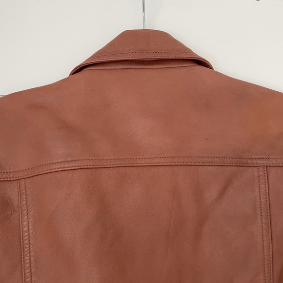 ❌SOLD❌ALLSAINTS Dalby Leather Biker Jacket Pink - Picture 14 of 14